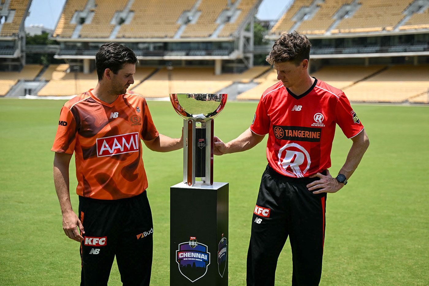 Jhye Richardson and Brendan Doggett will play the BBL opener in Chennai in December