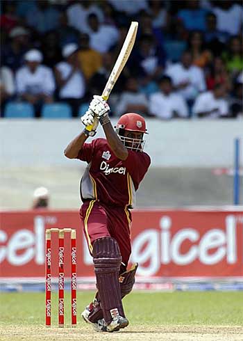 Shivnarine Chanderpaul top scored for West Indies with 85 not out, but