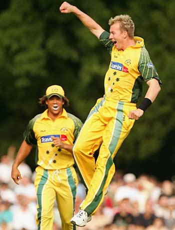 Brett Lee celebrates | ESPNcricinfo.com