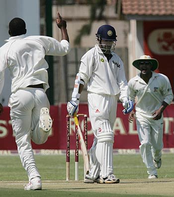 Gautam Gambhir Is Dismissed On 97 By Blessing Mahwire | ESPNcricinfo.com