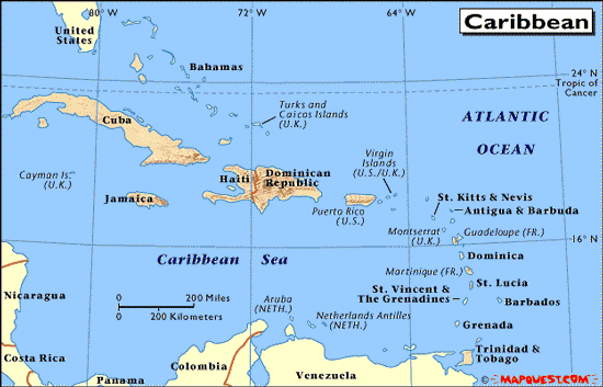 Map Of My Caribbean 