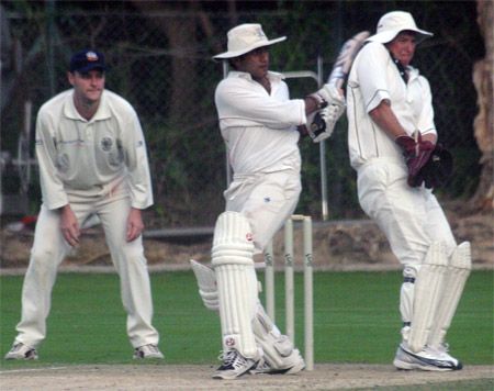 Rohan Boghani pulls the ball to leg | ESPNcricinfo.com