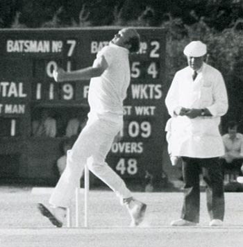 Vince van der Bijl in action at Uxbridge