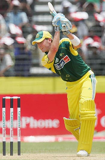 Michael Clarke drives during his fifty | ESPNcricinfo.com