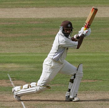 Nadeem Shahid on his way to 73 in a losing cause