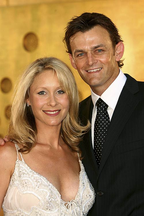 Adam Gilchrist And His Wife Mel At The Allan Border Medal Espncricinfo Com