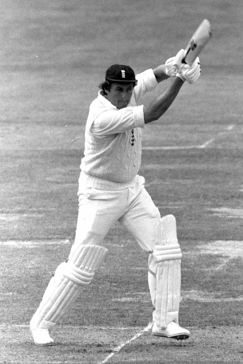 Bob Woolmer drives against West Indies