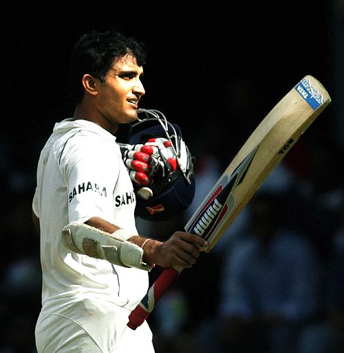 Sourav Ganguly Acknowledges The Cheers On His Way To The Pavilion