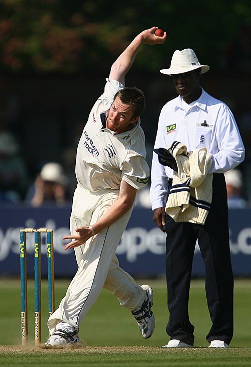 Danny Evans in his delivery stride. He picked up careerbest figures of