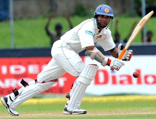 Kumar Sangakkara nudges the ball through the leg side | ESPNcricinfo.com