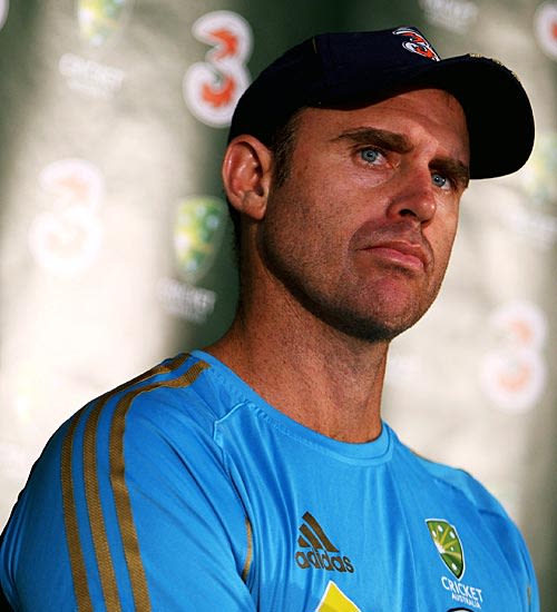 Matthew Hayden At A Press Conference 3284