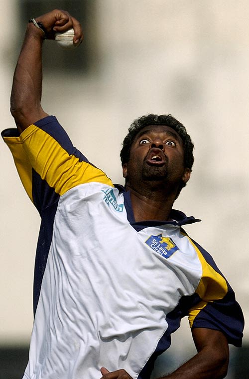 Muttiah Muralitharan Bowls At A Net Session