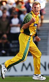 Brett Lee celebrates | ESPNcricinfo.com
