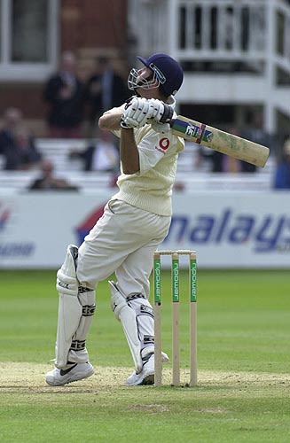 Michael Vaughan hoists Perera into the deep to be caught by Zoysa for ...