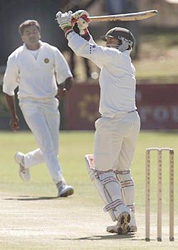 Dion Ebrahim plays Srinath towards square leg