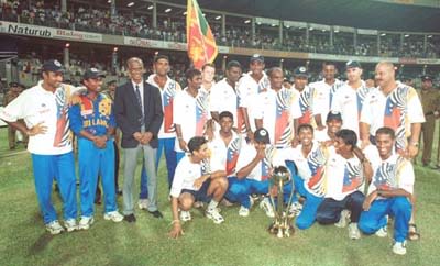 The victorious Sri Lankan team | ESPNcricinfo.com