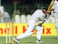 Yousuf Youhana drives during his century | ESPNcricinfo.com