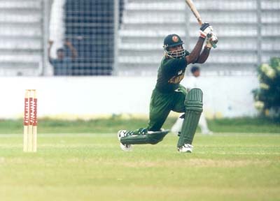 Javed Omer plays an elegant drive | ESPNcricinfo.com