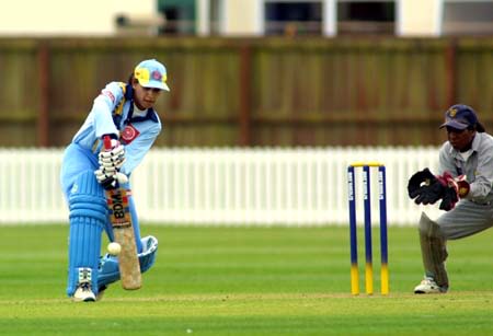 Anjum Chopra batting towards her record partnership with Chanderkanta ...