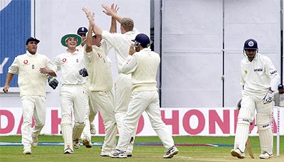 Deep Dasgupta Departs Caught By Marcus Trescothick Off Andrew Flintoff ESPNcricinfo Com